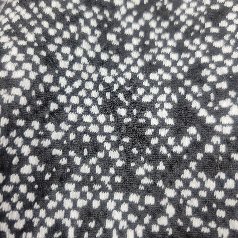 Michael Kors Black White Marled Top Wide Bell Sleeve Size XXL